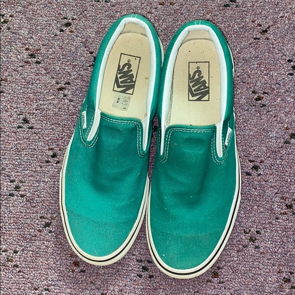 Vans Other - Green slip on vans